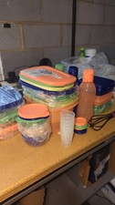 Tupperware Assorted Food Storage Containers Lids Bottles Cups Large Mixed Lot picture