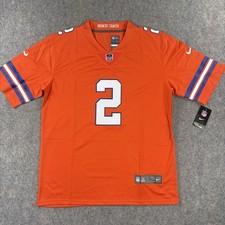 Denver Broncos Patrick Surtain II Mens Large Orange 2 Stitched Patch Logo NEW picture