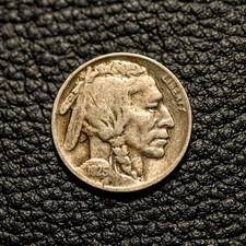 (ITM-7702) 1925-S Buffalo Nickel ~ Very Fine (VF) Cndtn ~ COMBINED SHIPPING picture