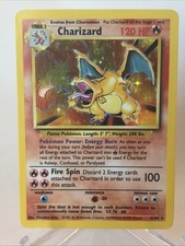 1999 Pokemon Base Set Charizard 4/102 Holo Unlimited LP - Authentic Vintage picture