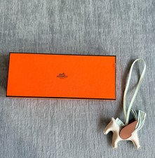 BRAND NEW Hermes Craie/Vert Fizz/Gold Pegase Rodeo PM Bag Charm picture