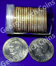 1776-1976 P Bicentennial Eisenhower Average Circulation Ike Dollar Roll 20 Coins picture