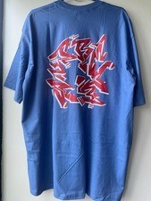 Supreme Support Unit Tee Dusty Light Royal Blue XXL FW21 STASH Graphic NEW picture