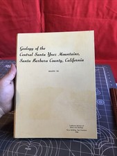 Vintage 1966 Geology Of The Central Santa Ynez Mountains Signed Hardcover Book picture