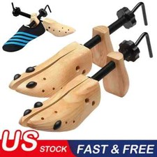 2025 One Pair 2-way Wooden Adjustable Shoe Stretcher for Men Women Size 9-13 picture