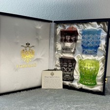 Faberge Crystal Glasses Set of 4 Imperial Collection Original Box picture