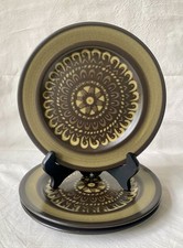 3 VTG Mikasa Terra Stone Terrazo 7.75” Plate 7502 Salad Bread Handpainted Japan picture