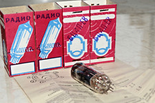 4pcs 6C4P-EV = EZ90, 6Z31, 12X4, 6X4, 6BX4 Rectifier Tube Soviet 1990 NEW in BOX picture