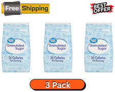 Great Value Granulated Sugar 10 lb – 3 Pack Pure White Baking Bulk Supply picture
