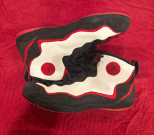 Rare Jordan Black/White/Red Wrestling Shoes (Pair) size 11 picture
