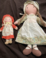 2 Vintage Knickerbocker Holly Hobbie & Friends Dolls ~16” Heather & 9