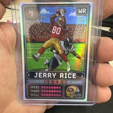 Jerry Rice Tecmo Bowl Custom art Card Art 49ers /99 picture
