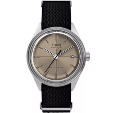 Timex Marlin Jet TW2Y06300VQ Men's 38mm Automatic Steel Fabric Strap Watch picture