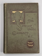 1891 The Stolen White Elephant by Mark Twain Charles L Webster Edition picture