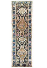 3x13' OLd Perssian Kordistan Runner Semi- Antique #F-6240 picture