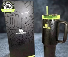Stanley Quencher H2.0 Halloween Web Glow 40oz Tumbler – Stylish & Spooky picture