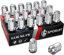 20 Pcs Chrome Lug Nuts, M12x1.25, Replacement for Subaru picture