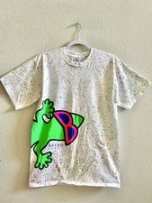 Vintage Gecko Hawaii speckled AOP All Over Print 1989 Large Shirt  picture