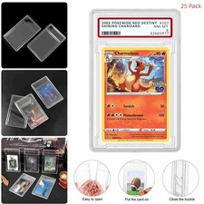 25pack Empty PSA Slab Graded Card Holder For Pokemon Yu-Gi-Oh 35PT Standard TCG picture