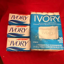 Vintage Ivory bar soap lot - 80s/90s- 2000s- 10 bar pack- 3 bars- pure & clean  picture