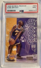 1996 Skybox Premium KOBE BRYANT #203 Rookie RC Lakers PSA 9 MINT Great Centering picture