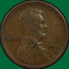 1915-S Lincoln Wheat Cent Fine F Coin #48251 picture