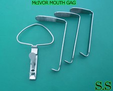 2 McIVOR MOUTH GAG Surgical Dental ANESTHESIA Instruments picture