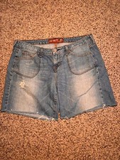 Vintage y2k Hint Jeans Distressed Denim Long Jorts Shorts 13 picture