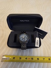 Nautica Tin Can Bay Men's Designer Watch 80% OFF ($275 Retail) -- Good Condition picture