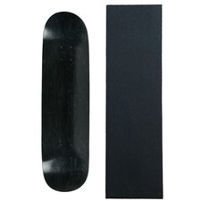 MOOSE Blank SKATEBOARD DECK 8.25 BLACK Skateboards With Black Diamond Grip picture