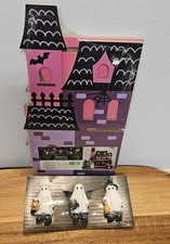 Target Bullseye Playground Halloween Haunted Dollhouse Shelf Display Pink 2026 picture