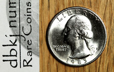 1985 D Washington Quarter Clad 25¢ - BU - Choice to Gem Uncirculated picture