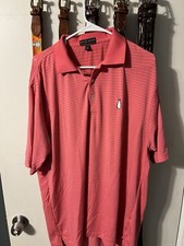 Peter Millar Summer Comfort Large Mcarthur Golf Club Milk Logo Pink Striped picture