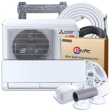 Mitsubishi WX 12000 BTU Ductless Mini Split Heat Pump AC System, 18 SEER2 R454B picture