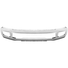 For 2017-2019 Ford F250 F350 Super Duty Chrome Front Bumper Face Bar w/ Fog Hole picture