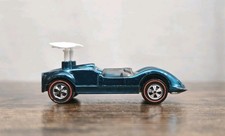 1968 HOT WHEELS US Redline CHAPARRAL 2G Spectraflame Aqua w/Replacement Wing VG+ picture