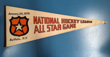 1978 NHL All Star Game Wales Vs. Campbell Buffalo NY Rare Vintage Pennant Orignl picture