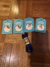 The Woobles Bracelet Yarn & 4 Charms Set Liberty Jack, Pizza, Taxi, Apple Bundle picture