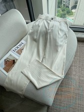 Brunello Cucinelli Classic Men's Tencel Linen Breathable Casual Trousers/Pants picture
