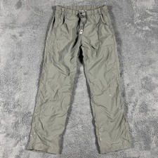 Gramicci Nylon Pants Mens Small Green Relaxed-Fit Drawstring Outdoor Hiking picture