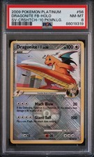 Dragonite FB Holo 56/147 Crosshatch-2010 Pokemon League Pokemon PSA 8 picture