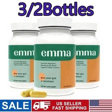 3/2x Emma Gut-Health & Colon Cleanse Formula, Relief from Bloating, 60 Capsul... picture