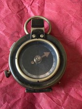 Antique WWI US Engineer Corps Cruchon Emons Verners Compass 1918 No 716 Pouch picture