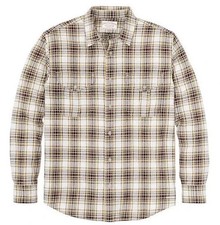 Filson Lightweight Alaskan Guide Shirt Tobacco White Plaid Mens M 4oz NWT picture
