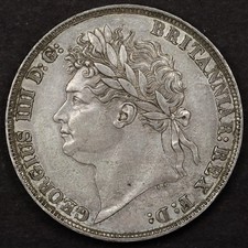 1821 Great Britain George IV Crown Secundo - AU picture