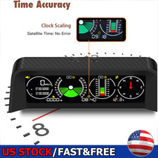 GPS Car Digital Speedometer Hud Gauge Inclinometer Compass Slope Meter Level USA picture