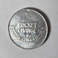Pocket Change Newark, DE Aluminium 5 Points Prize Token 28mm picture