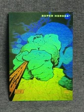 1992 Impel Marvel Universe HULK Green Hologram Insert Chase #H-1 picture