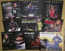 Tony Stewart Maddi Gordon + 55 Other Charlotte ZMax 4 Wides NHRA Postcards picture