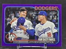 2024 Topps Update Far East Faves #US13 Ohtani Yamamoto Purple Meijer Rare SP picture